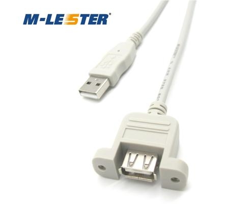 USB延长线2.0母头带耳朵机箱连接线