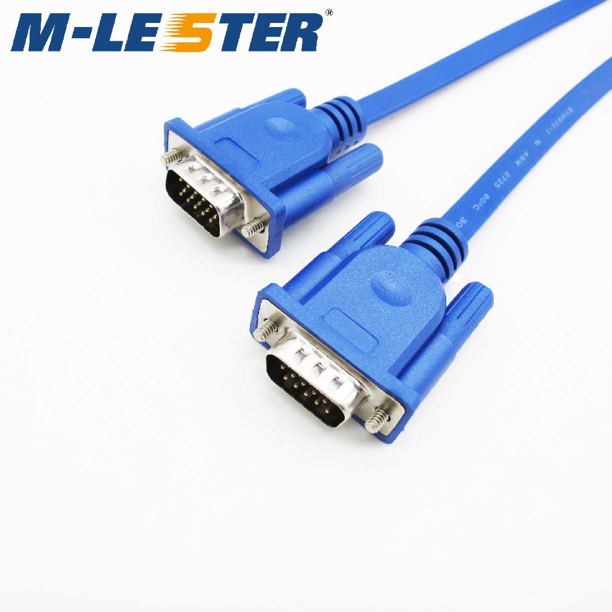 DB15针转针（三排）扁平连接线 成型一体螺丝式