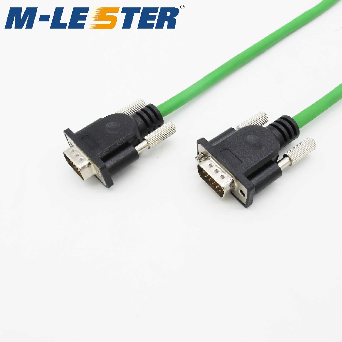 DB15针转针(三排)屏蔽连接线成型一体螺丝式