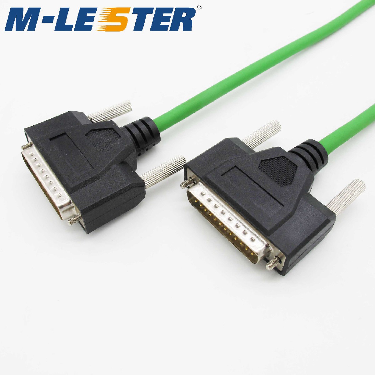 DB25针转针屏蔽连接线成型一体螺丝式