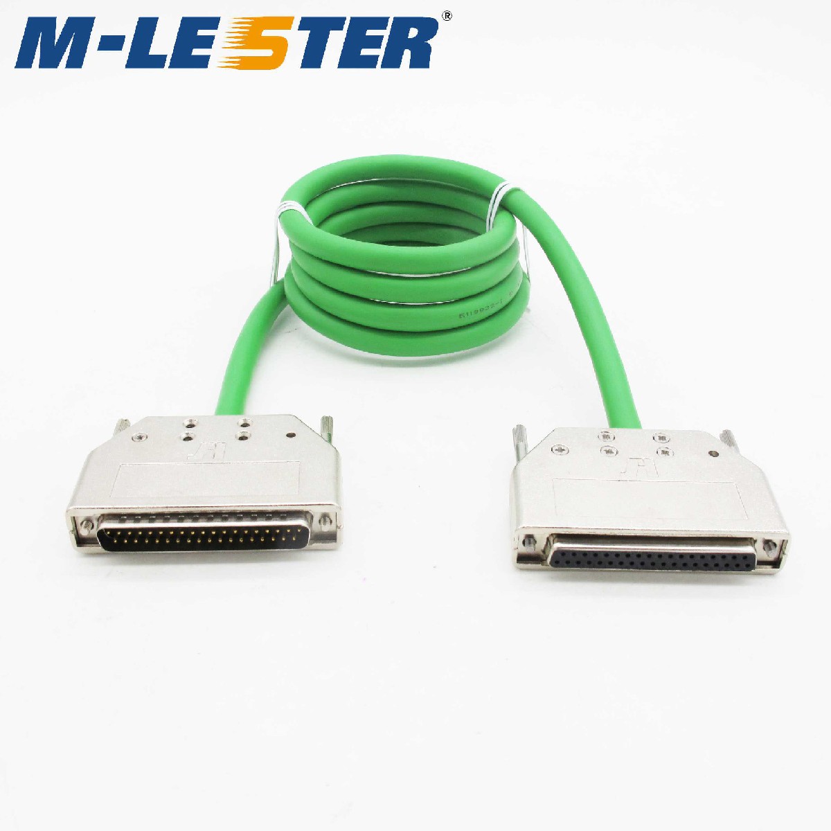 DB37针转针双绞双屏蔽连接线锌合金铁壳装配螺丝式