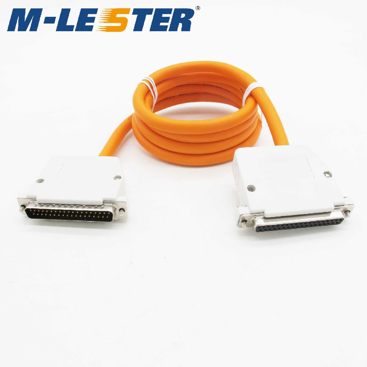 DB37针转孔双绞双屏蔽连接线ABS塑壳装配式灰白色