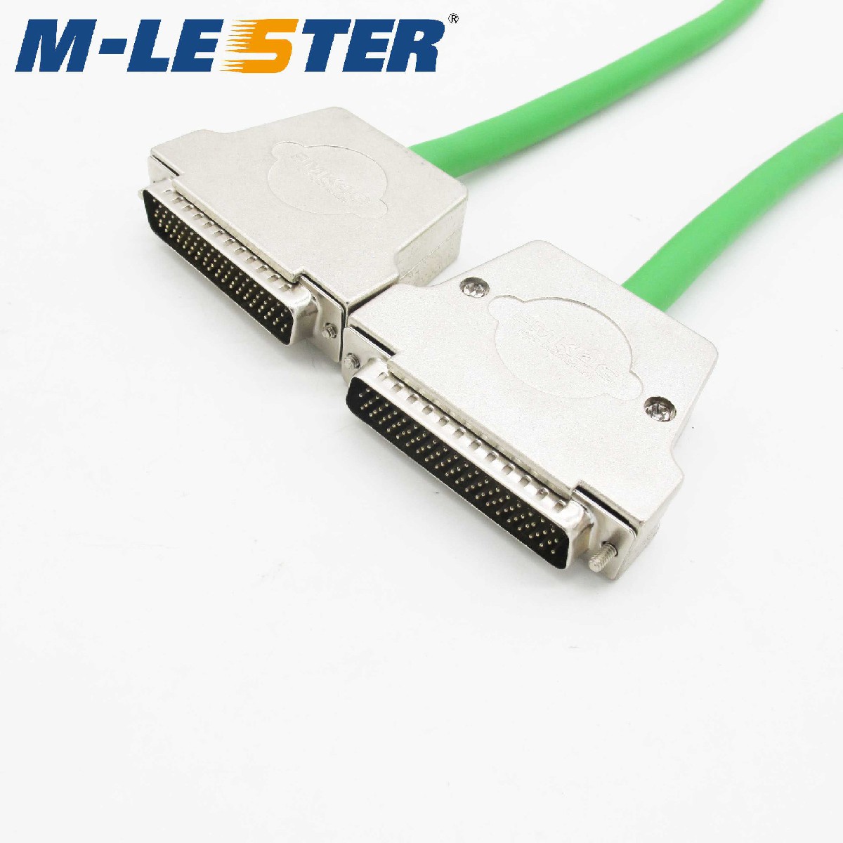 DB78针转针双绞双屏蔽连接线锌合金铁壳装配螺丝式