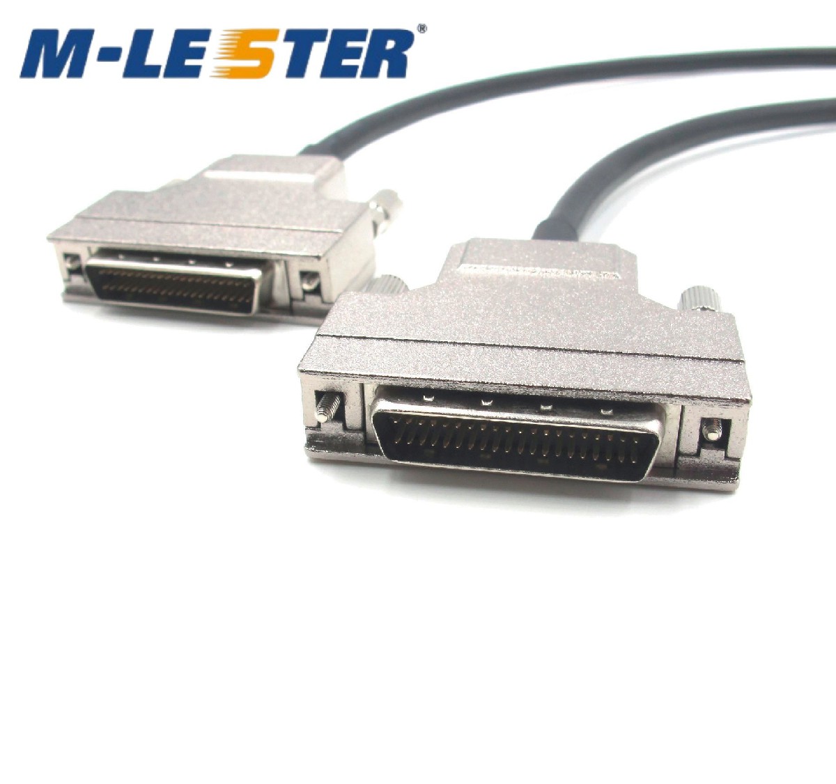 SCSI DB40针转DB40针锌合金铁壳螺丝式