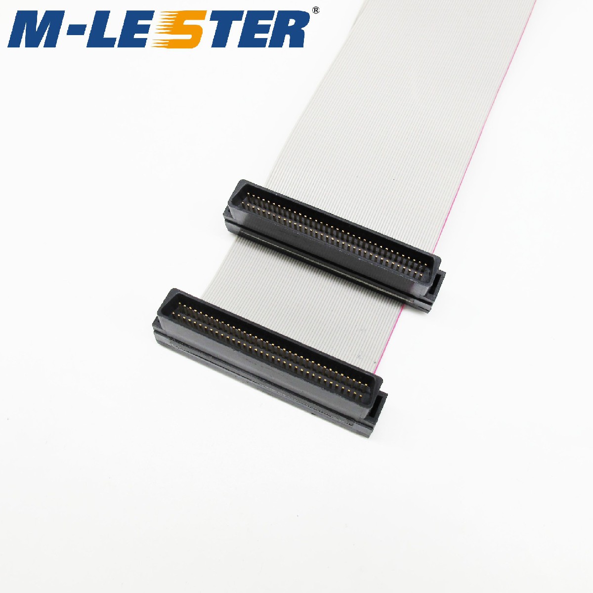 SCSI DB68针转DB68针0.635灰色排线