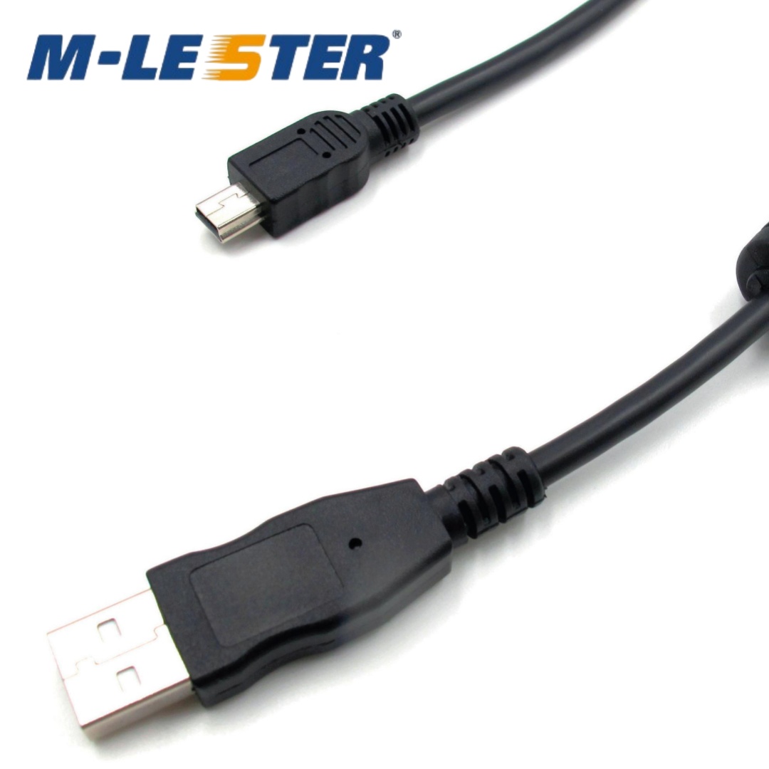 USB转mini2.0双绞双屏蔽单磁环数据线