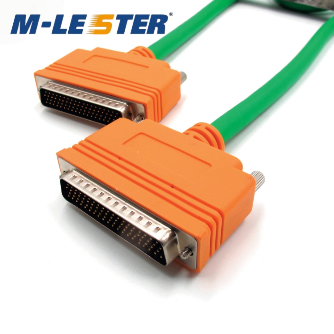 DB78针转针(四排)双绞双屏蔽连接线成型一体螺丝式