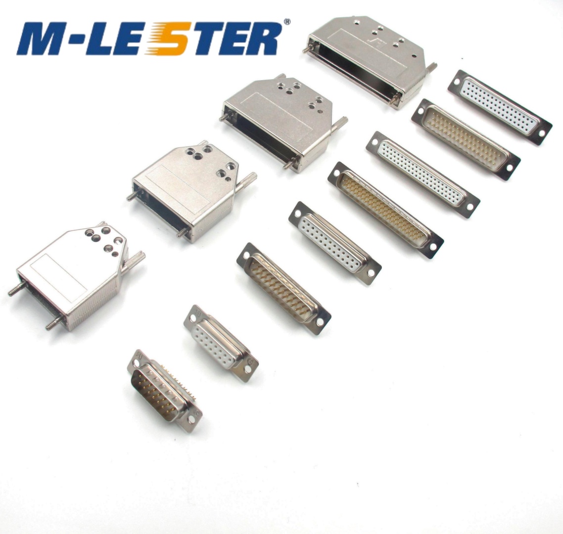 DB9.DB15.DB25.DB37.DB50.DB62.DB78公母实芯自胶+铁壳连接器